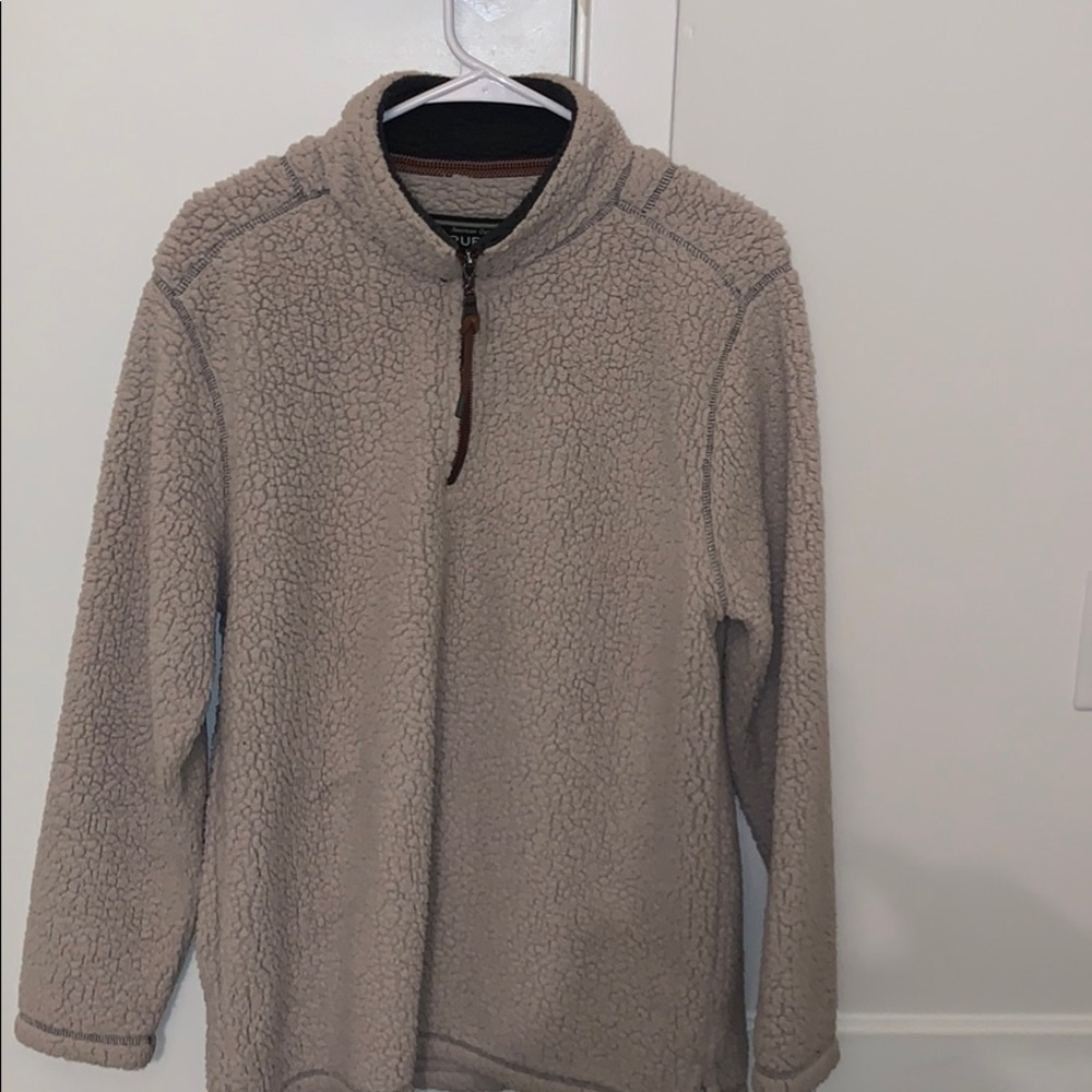 True Grit Sherpa half zip pullover sweatshirt